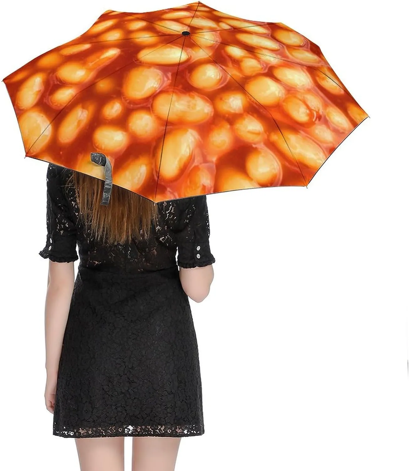 Colorful with Snails Compact Travel Umbrella, Windproof Waterproof Stick Umbrella Protection Umbrellas
