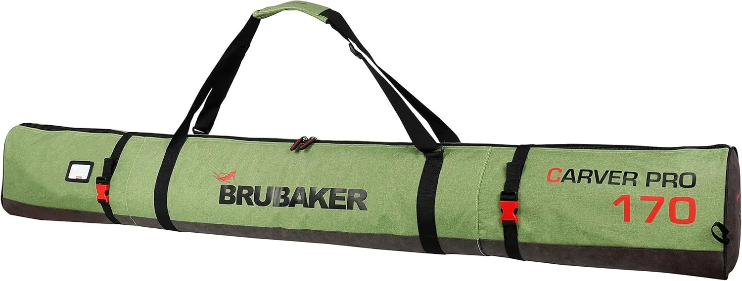 Combo Set Carver Performance - Ski Bag and Ski Boot Bag for 1 Pair of Skis   Poles   Boots   Helmet - Green Black