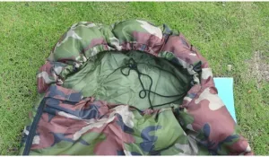 Cotton Camping Sleeping Bag 15~5degree Envelope Style Army or Military or Camouflage Sleeping Bags