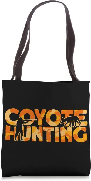 Coyote Coyote Orange Camouflage Coyote Hunting Tote Bag