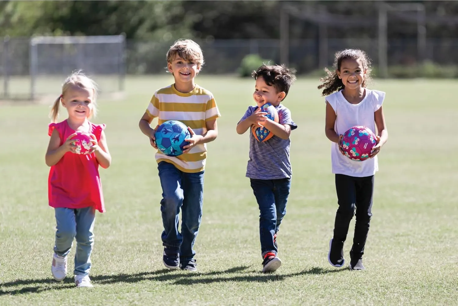 Crocodile Creek Football for Kids Ages 3 and Up - Inflatable Ball for Flag Football Games and Outdoor Sports - Made from Rubber - Solar System - 8-inch Length