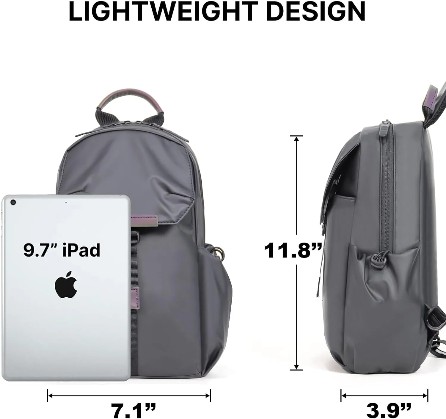 Crossbody Sling Backpack Sling Bag Travel Hiking Chest Bag Daypack，Water-Resistant (gray, small)