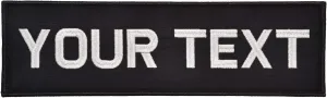 Custom Plate Carrier Text Patch - 3x10 - Black