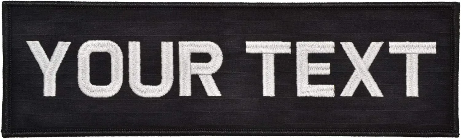 Custom Plate Carrier Text Patch - 3x10 - Black