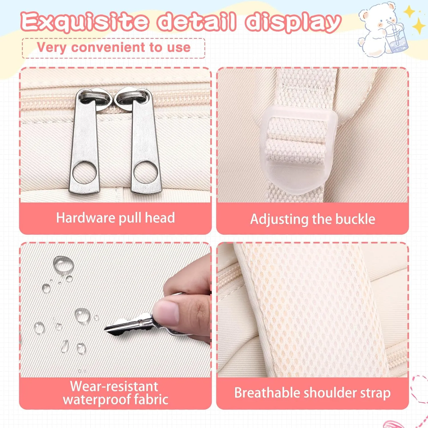 Cute Backpack for School Girls Kids Aesthetic School Bag Backpack for Women Travel Laptop Child Bookbags
