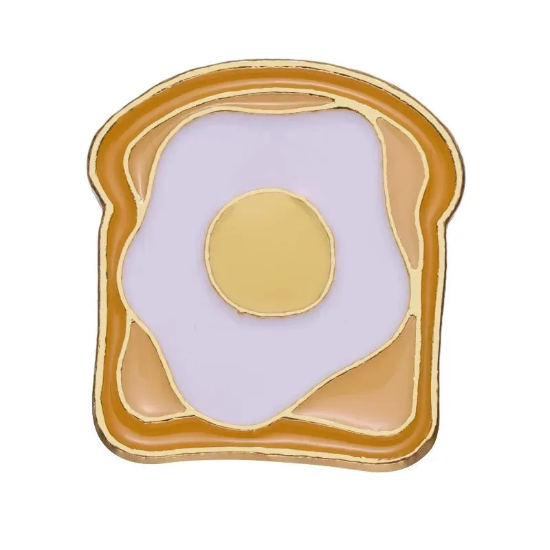 Cute Food Enamel Pins Set