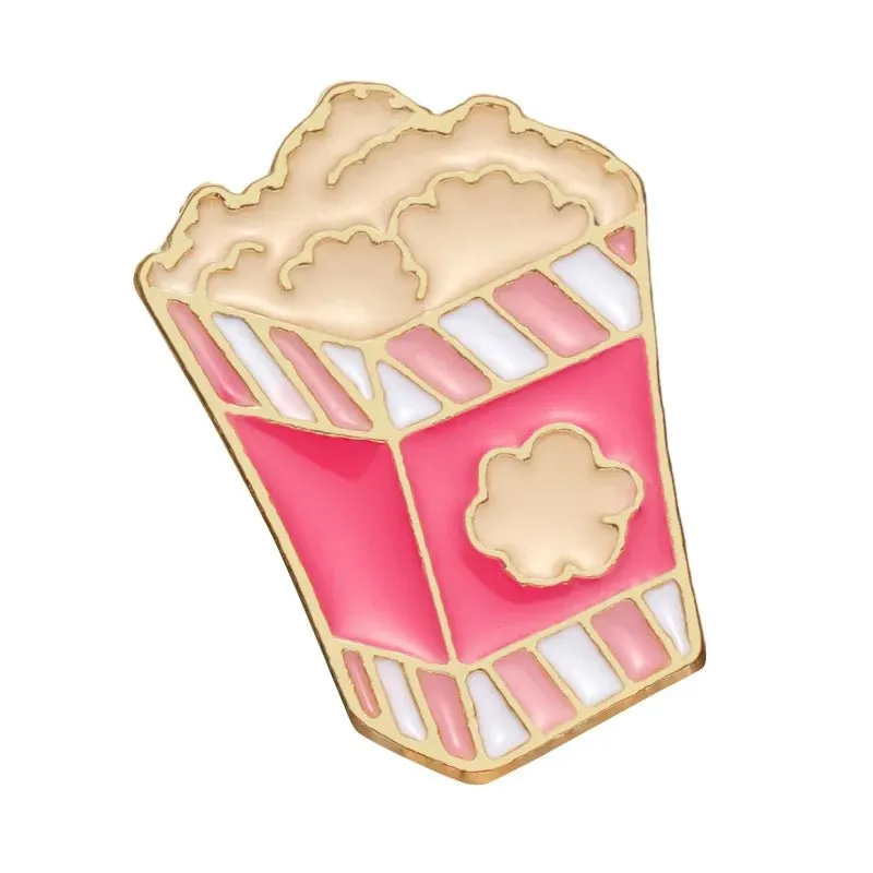 Cute Food Enamel Pins Set