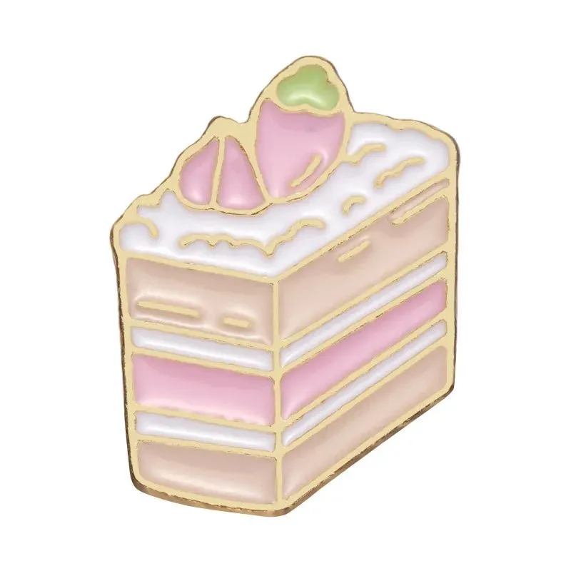 Cute Food Enamel Pins Set