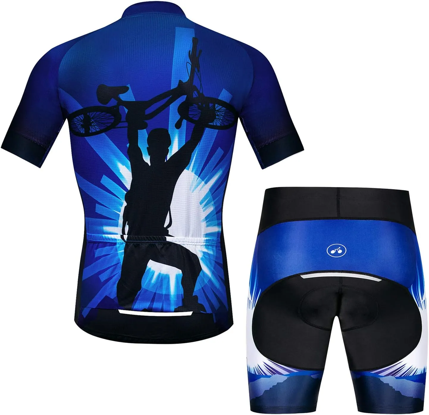 Cycling Jerseys Men,Mountain Bike Jersey Summer Short Sleeve Breathable Bicycle Tops Riding Bike Shirts Quick Dry