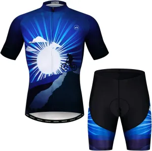 Cycling Jerseys Men,Mountain Bike Jersey Summer Short Sleeve Breathable Bicycle Tops Riding Bike Shirts Quick Dry