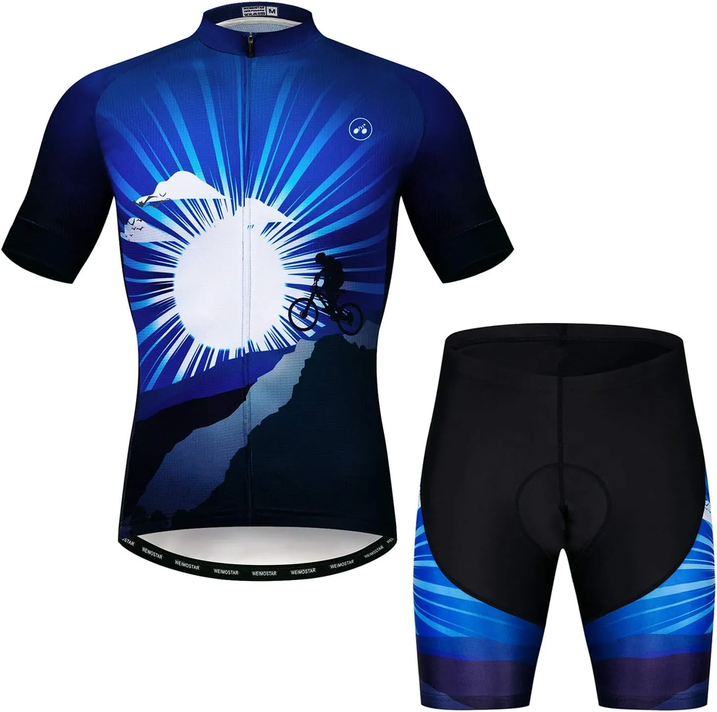 Cycling Jerseys Men,Mountain Bike Jersey Summer Short Sleeve Breathable Bicycle Tops Riding Bike Shirts Quick Dry