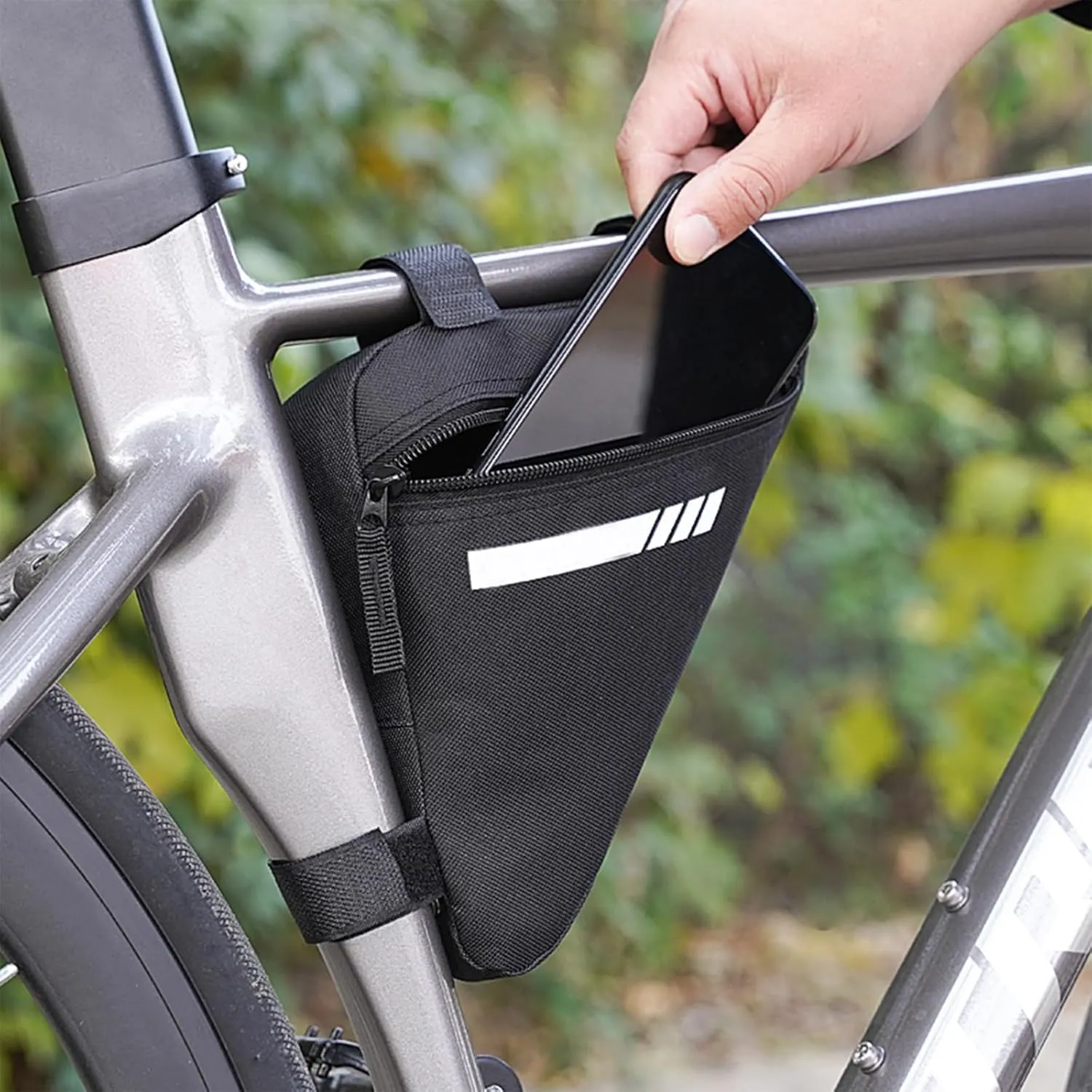 Cycling Pouch for Cannondale Adventure/Compact, Bike Handlebar Bags with Rain Cover Waterproof Bike Panniers Bike Accessories,A