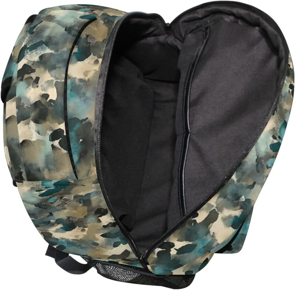 Day Backpack for Women Men Fashion Sports Backpack with Chest Strap Gift Men & Women Army Camouflage Teal Camouflage