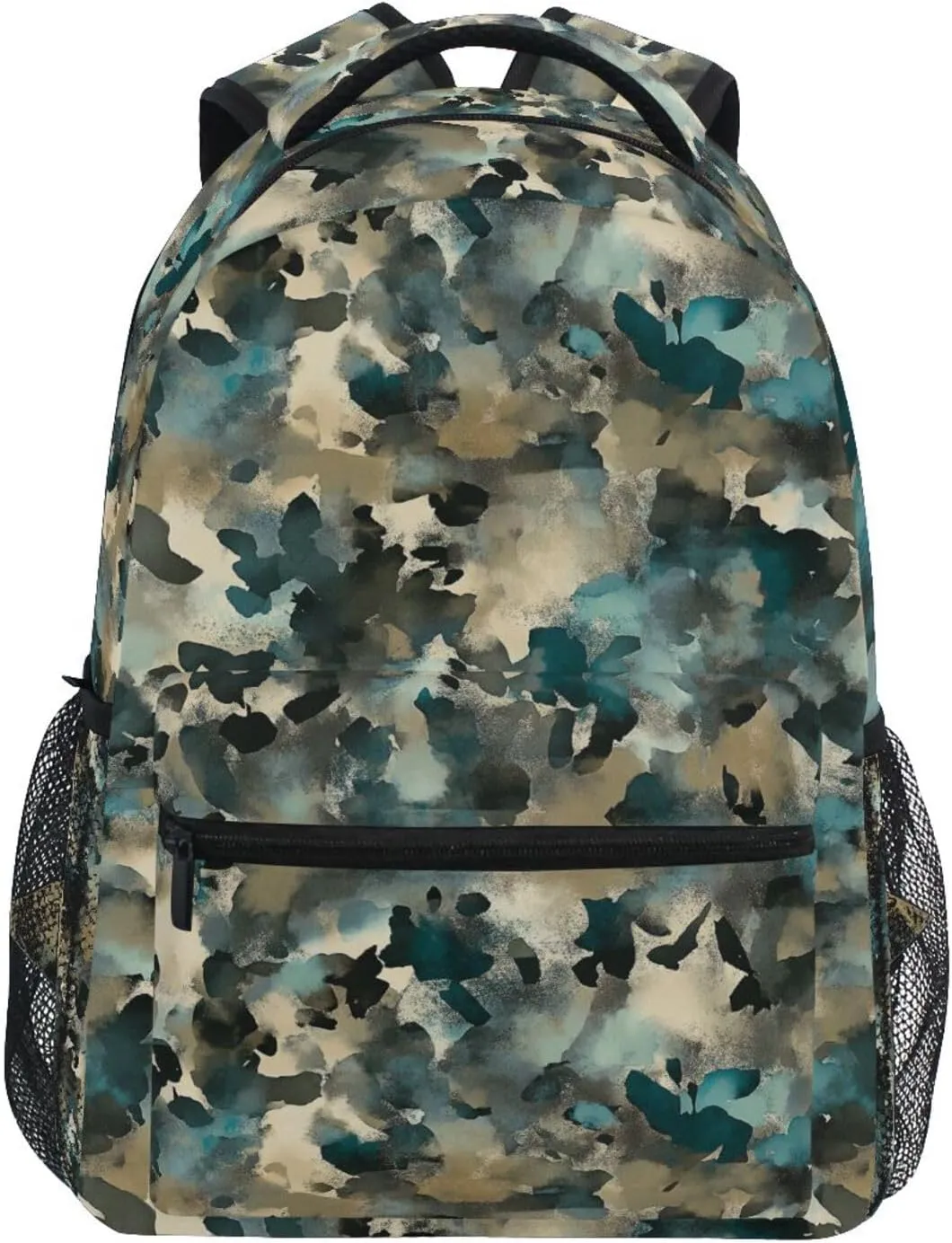 Day Backpack for Women Men Fashion Sports Backpack with Chest Strap Gift Men & Women Army Camouflage Teal Camouflage