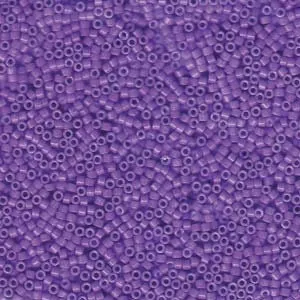DB 1379, Dyed Opaque Red Violet - Miyuki Delica Beads - Size 11 - 5 grams - Japanese Cylinder Seed Beads - Wholesale & Retail - Purple