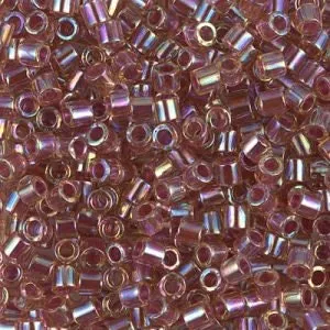 DB 88, Candle Lit Rose AB - Miyuki Delica Beads - Size 11 - 5 grams - Japanese Cylinder Seed Beads - Retail & Wholesale
