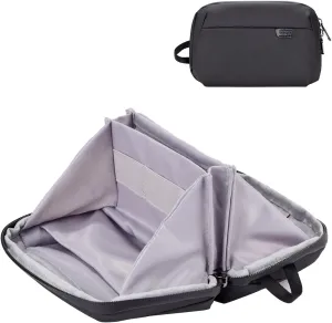 DDgro Travel Organizer Electronics Mini Pouch, Small Accessories Case for Cable/Charger & Cords/Tech Essentials (Black-Mini)