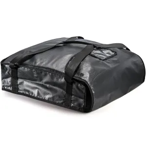 DEAYOU Pizza Bag, Pizza and Food Delivery Bag, Professional Thermal Pizza Warmer Bag, Hot Pizza Carriers for Transport, Catering, Moisture Free, Heavy Duty, 20" x 20" x 5", Black