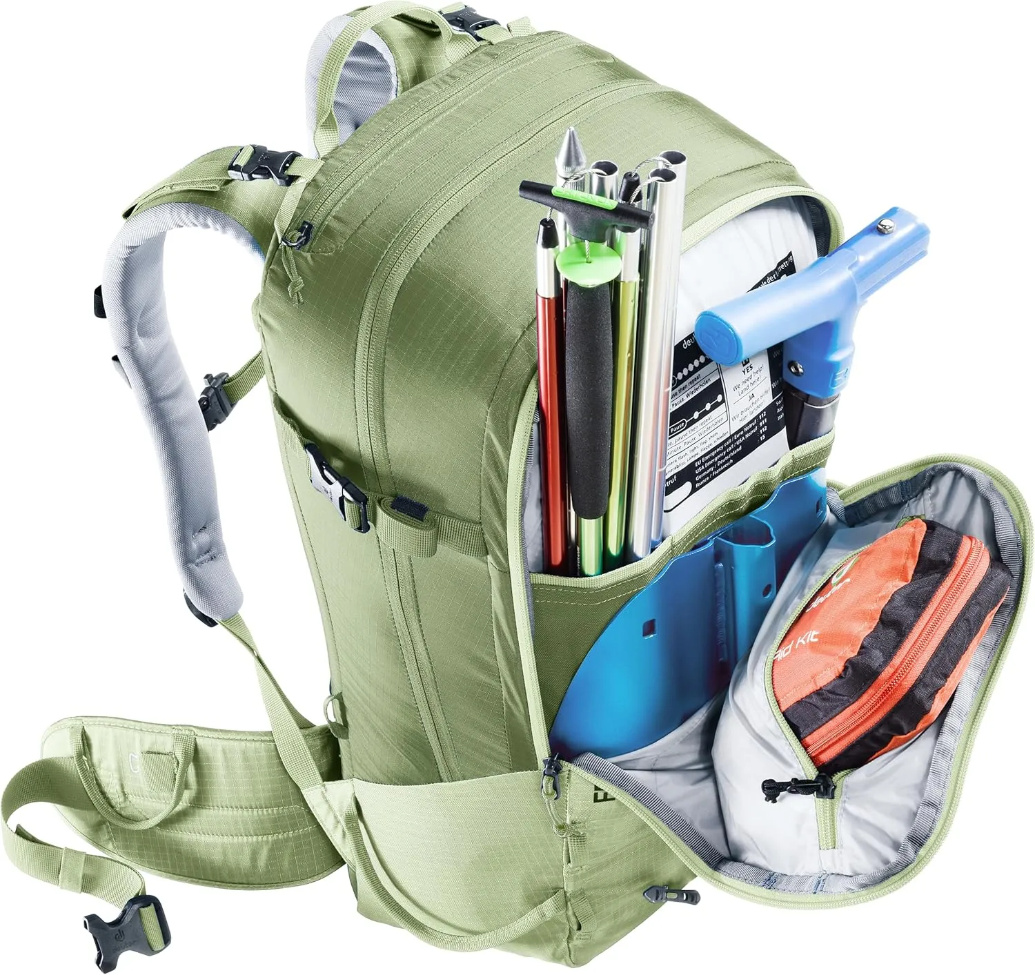 deuter Freerider 28 SL Women's Ski Touring Backpack, mineral-grove