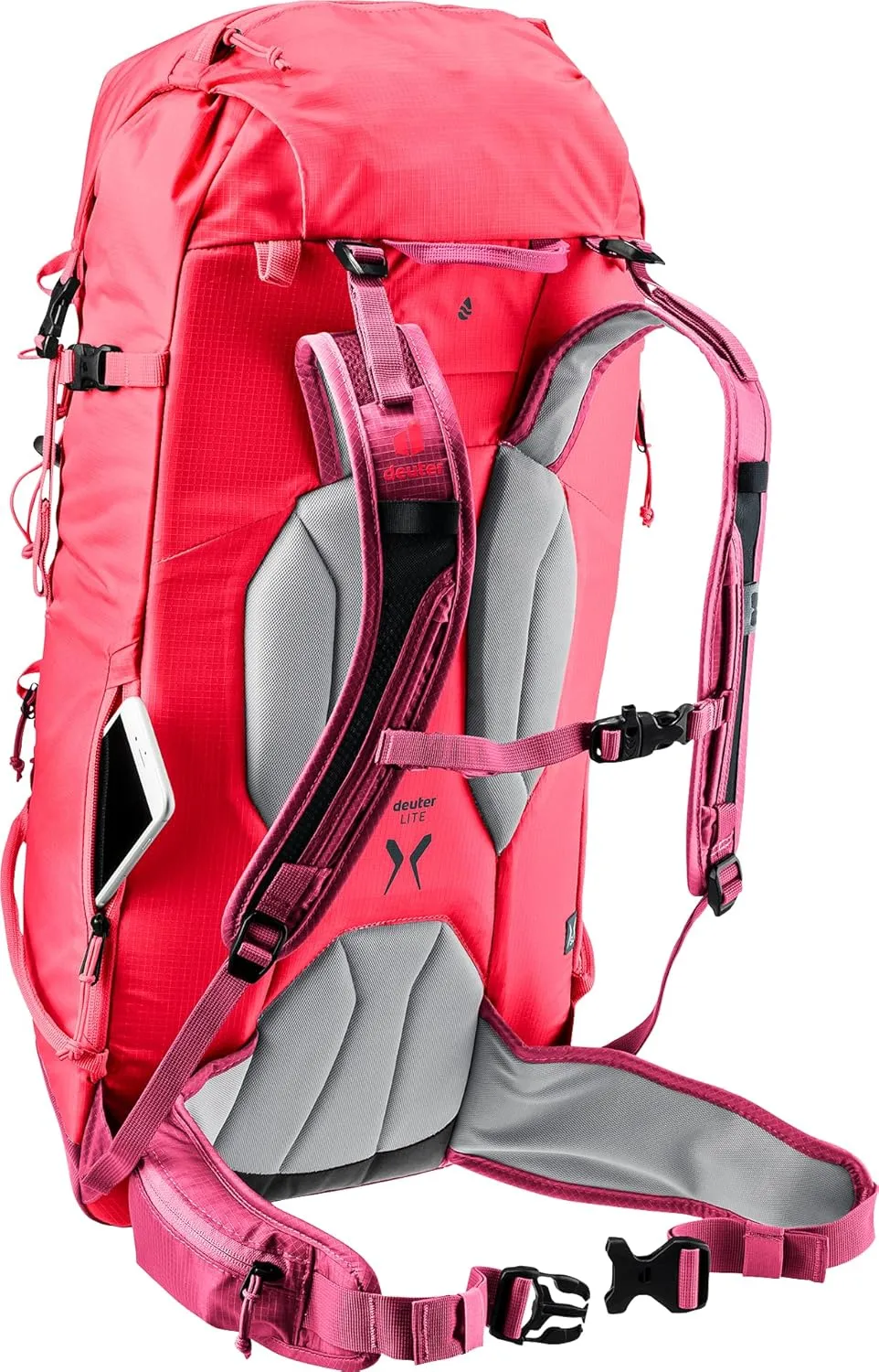 deuter Freescape Lite 24 SL Women's Ski Touring Backpack, hibiscus-ruby