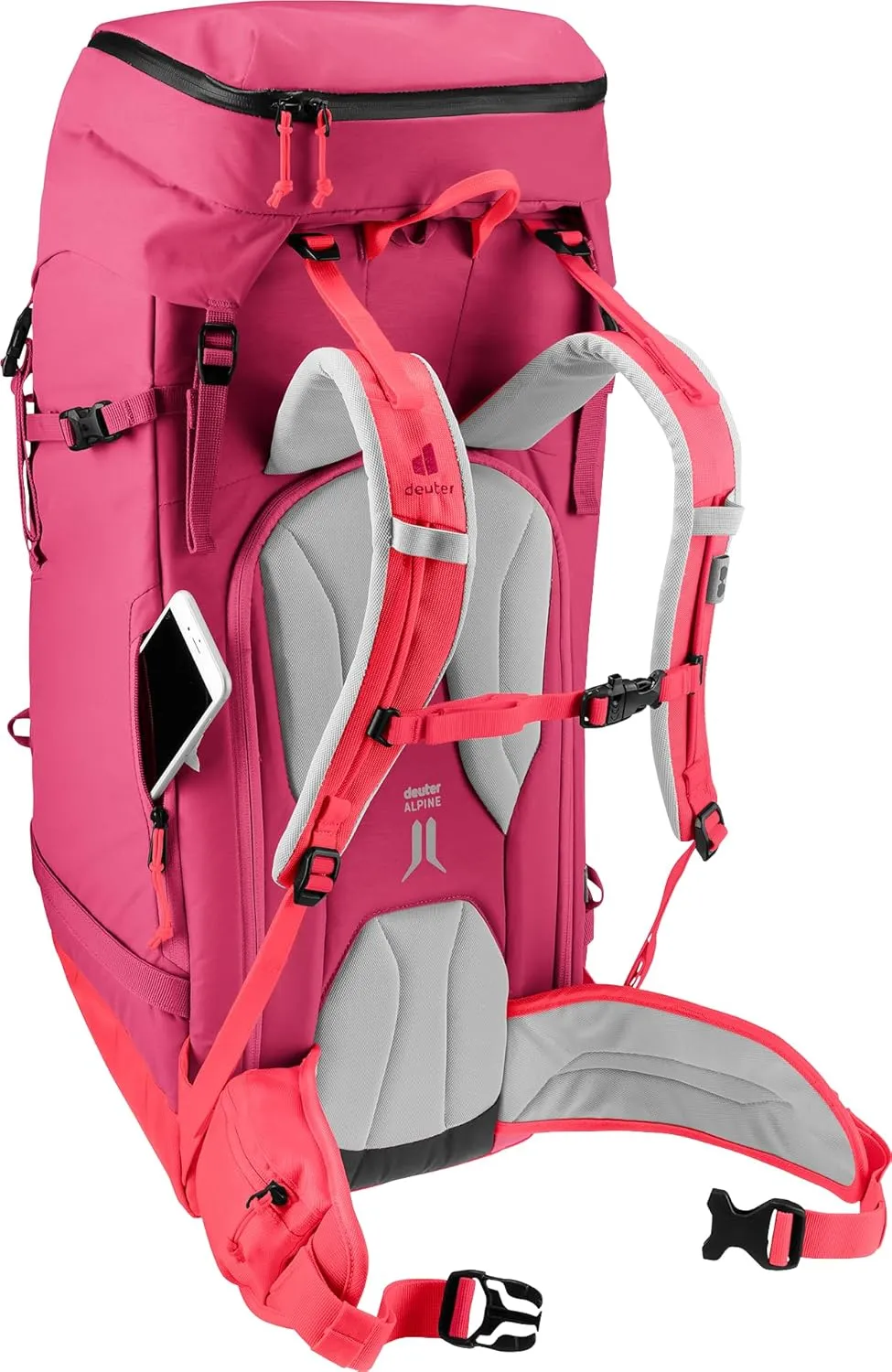 deuter Freescape Pro 38  SL Women's Ski Touring Backpack, ruby-hibiscus