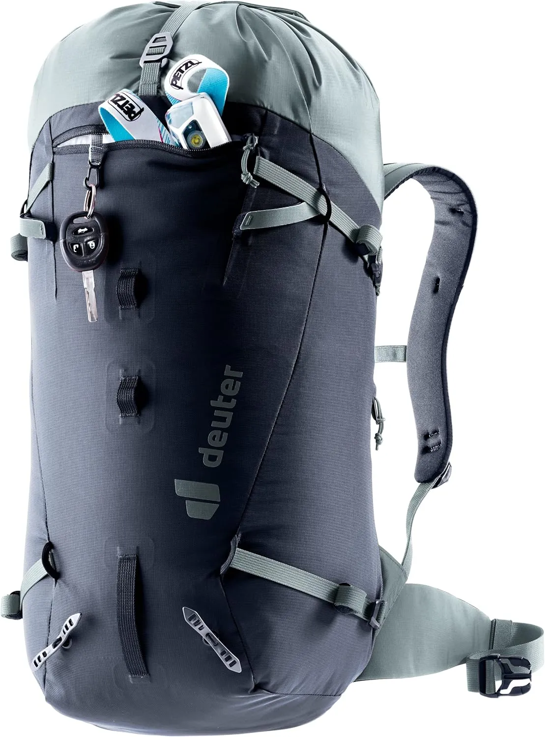 Deuter Guide 30 Mountaineering and Climbing Backpack, black-shale