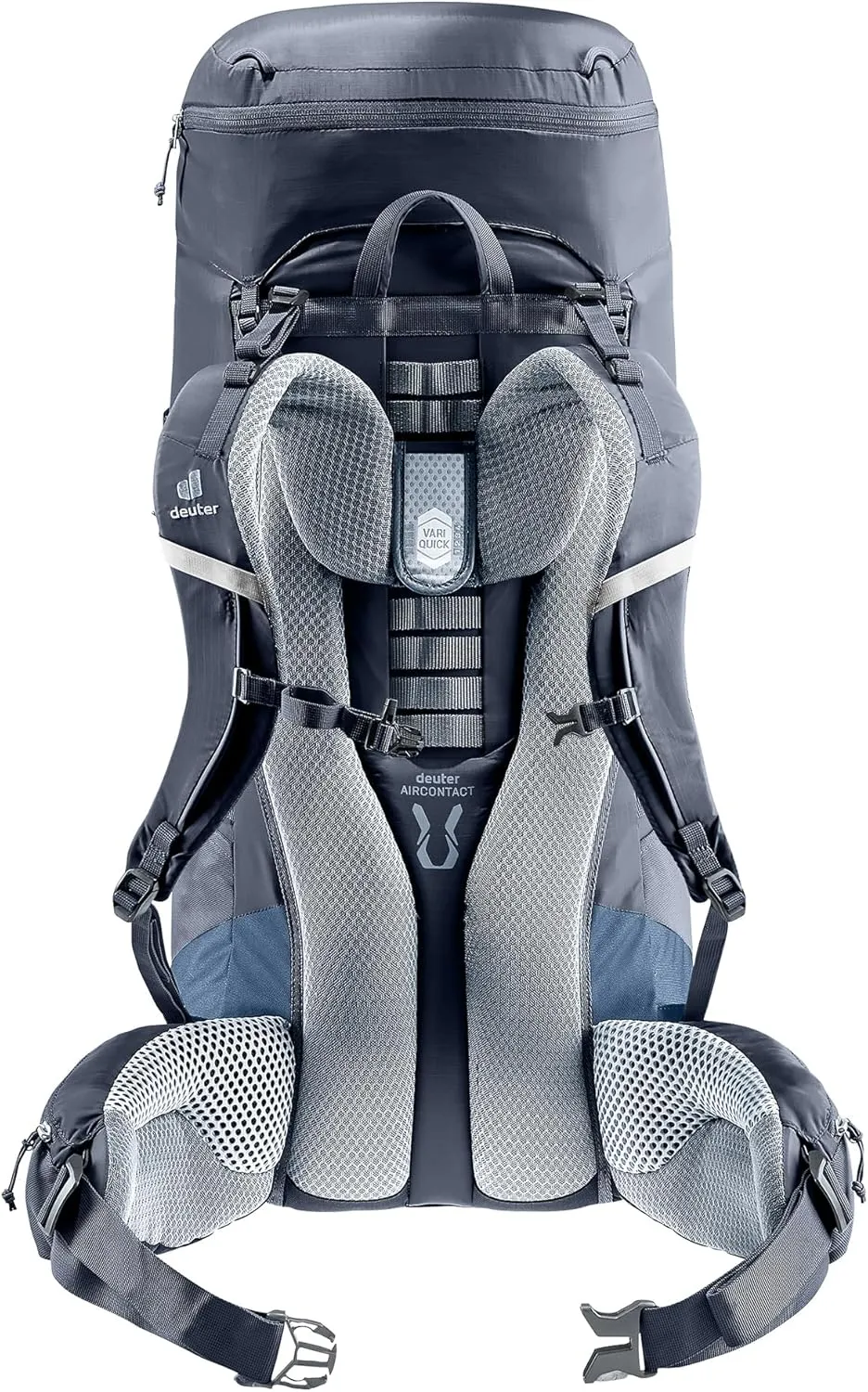 Deuter Unisex Aircontact Lite 50   10 L, Lightweight Backpacking & Hiking Backpack for Men & Women, 50   10 Liters - Black-Marine