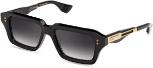 Dita DETRON BLACK - YELLOW GOLD/DARK GREY TO CLEAR onesizefitsall unisex Sunglasses