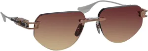 Dita GRAND-IMPERYN DT DTS164 A-03 Rose Gold/Silver Metal Rimless Sunglasses Rose Gradient Lens, 56-17-137