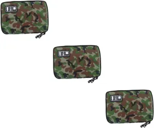 DOITOOL 3pcs 2 Travel Digital Pouch Usb Cable Electronic Accessories Case Cable Bag Cell Phone Organizer