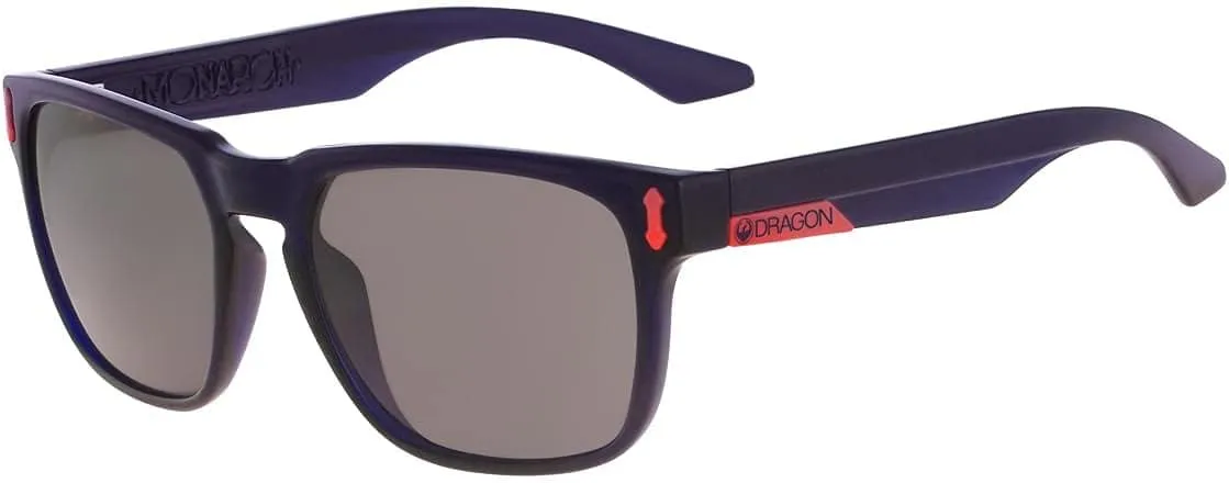 Dragon 513 S Monarch Crystal Navy Lumalens Smoke 100% UV Sunglasses