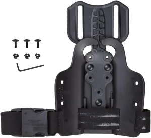 Drop Flex Adapter with Single Strap Leg Platform Polymer Leg Shroud for Gun Holsters, Adjustable Thigh Holster 6004, Drop Leg Panel Attachments Quick Locking for Holsters and Magazine Pouches