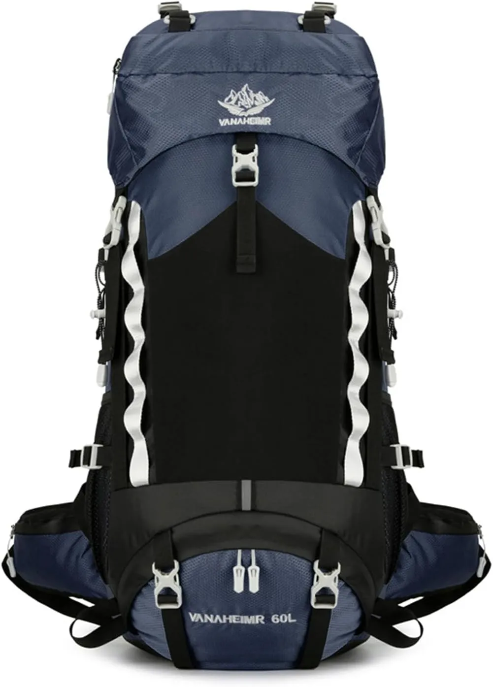 Durable Outdoor Hiking Camping Backpack 60L Capacity Mountaineering Sports Rucksack for Women and Men