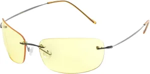 Eagle Eyes Ultralite Night Driving Glasses - Super Light Frame - Glare Reduction and Night Time Vision Improvement with Anti-Reflective and UV Blocking