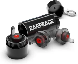 EARPEACE Moto - Reusable Motorcycle Earplugs - Motorcycle Ear Plugs Wind Noise Protection - Comfortable Ear Plugs for Motorcycle Riding with High Fidelity Filter Noise Canceling Up to 26dB