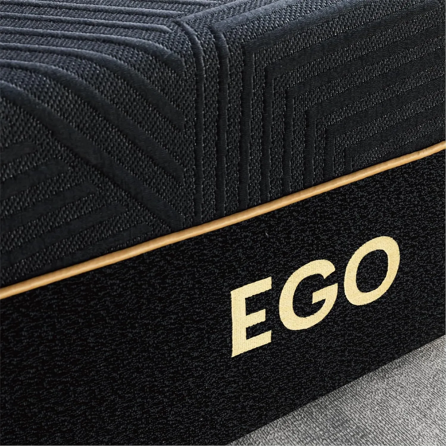 EGOHOME 14 Inch Queen Memory Foam Mattress for Back Pain, Cooling Copper Gel Bed in a Box, Foam Made in USA, CertiPUR-US Certified, Therapeutic Medium Firm, 60x80x14 Black