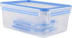 Emsa Clip and Close 5 Piece Storage Set, 5, 8.5, 18.5, 34, 125-Ounces