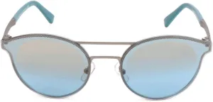 Ermenegildo Zegna EZ0085-09X Sunglasses Matte Anthracite frame 60mm w/Mirrored Blue Lens