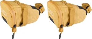 EVOC SEAT BAG TOUR saddle bag, Bicycle frame bag for more storage space on the seat post (size: M, 0.7 L storage space, abrasion-resistant, water-repellent, Hypalon reinforcement), Clay Yellow