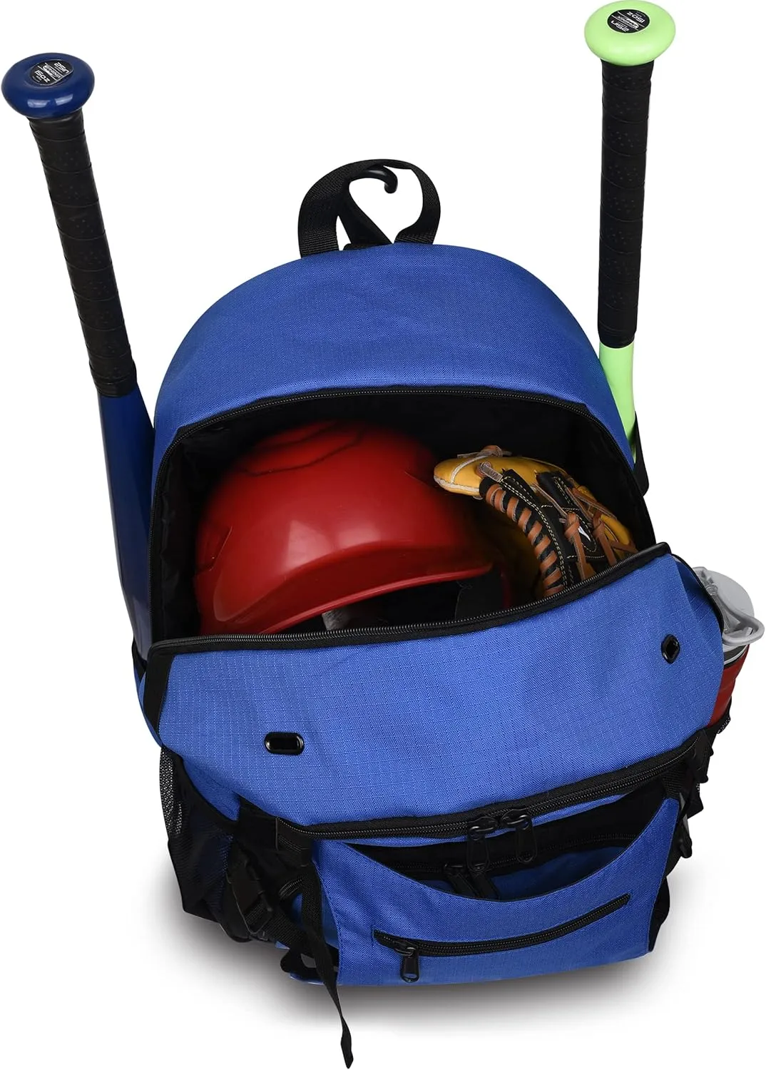 Exxact Sports Baseball Bag for Adults - Softball Bag for Girls, Baseball Backpack for Boys With Helmet Holder - Includes Shoe Compartment, Fence Hook, Holds Glove and Bat - Perfect for Game Day