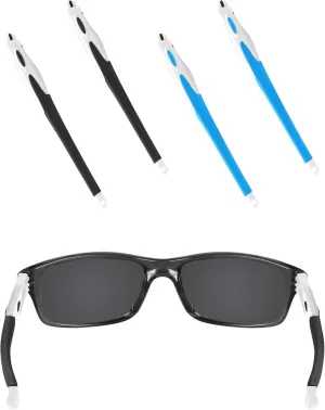 EZReplace White Replacement Temple Arms Legs for Oakley Crosslink Sweep PRO Switch Pitch Eyeglasses (Black Sky Blue)