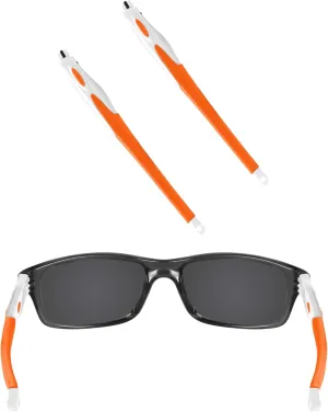 EZReplace White Replacement Temple Arms Legs for Oakley Crosslink Sweep PRO Switch Pitch Eyeglasses (Orange)