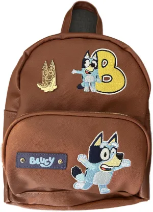 Fast Forward Bluey Backpack for Boys, Girls, Women, Men, Unisex | Cute PU Leather 10" Bluey Mini Backpack Purse Shoulder Purse | Bluey Bag and Bluey Accessories