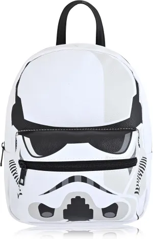 Fast Forward Stormtrooper Backpack for Men, Women, Unisex | Cute PU Leather 10" Mini Backpack Purse Shoulder Bag | Accessories