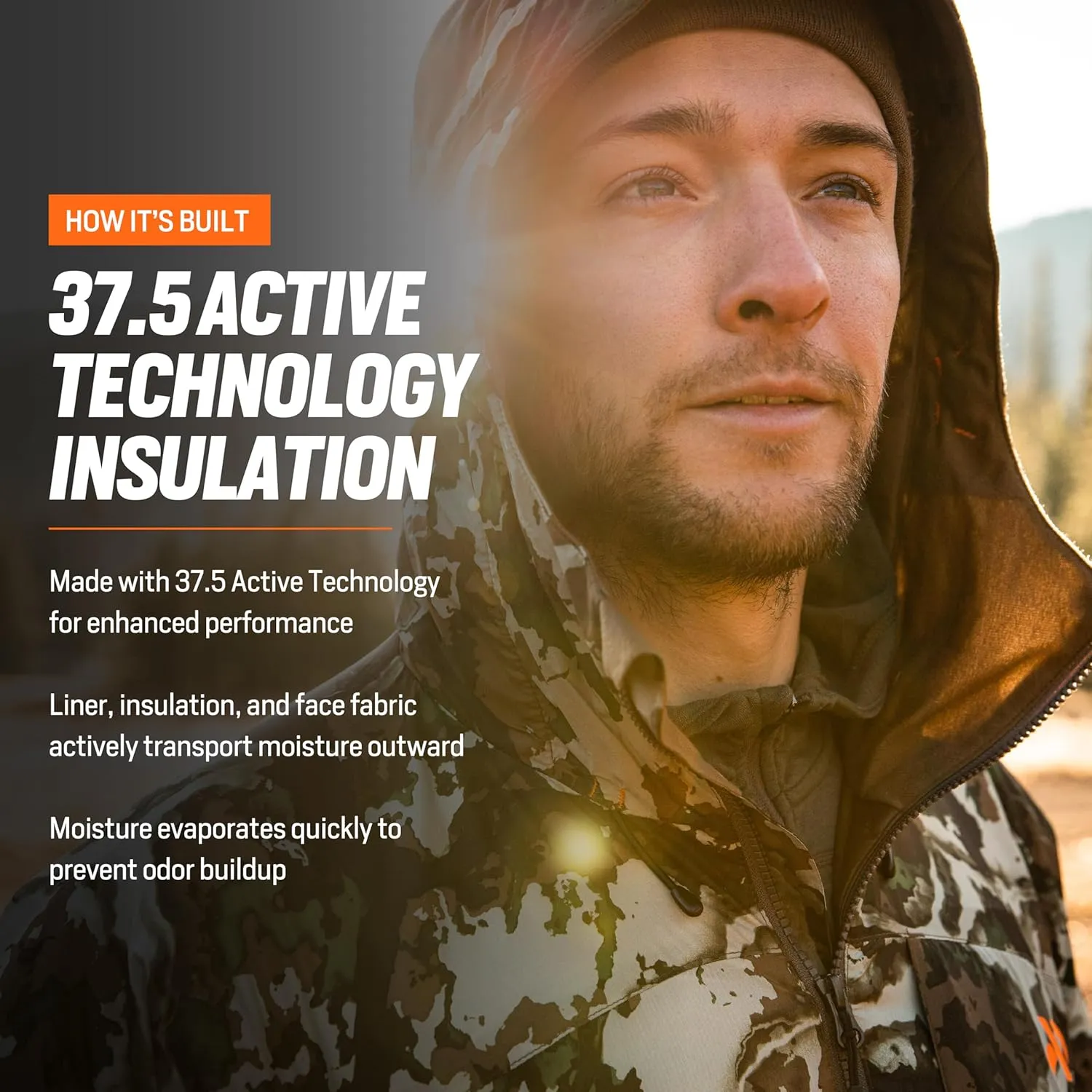 First Lite Men's Uncompahgre 2.0 Puffy Jacket - Lightweight Insulated Camo Hunting Coat, Waterproof Hunting Gear For Men