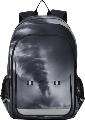 Fisyme Storms Tornadoes Ocean School Backpack Laptop Backpacks Bags Bookbag Travel Casual Computer Notebooks Daypacks
