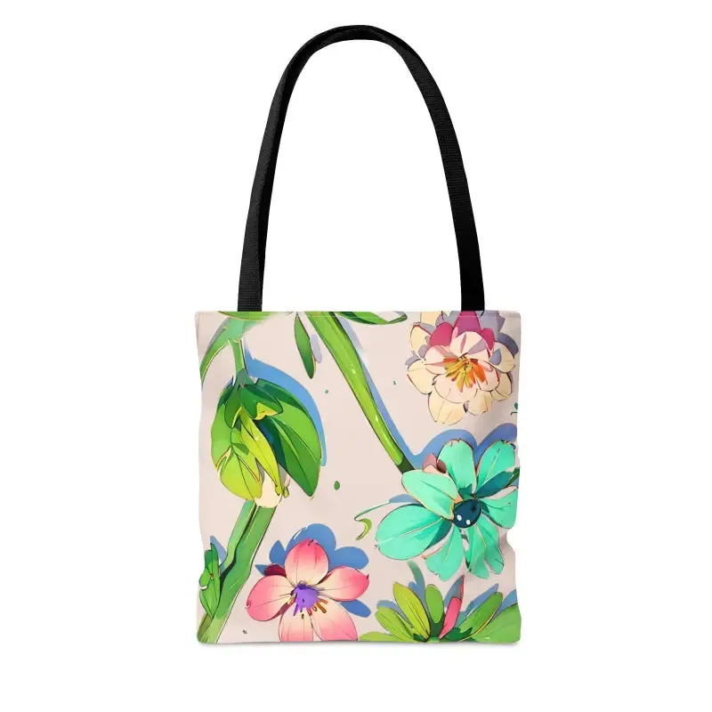 Flower Pattern Tote Bag Steals Hearts in Style