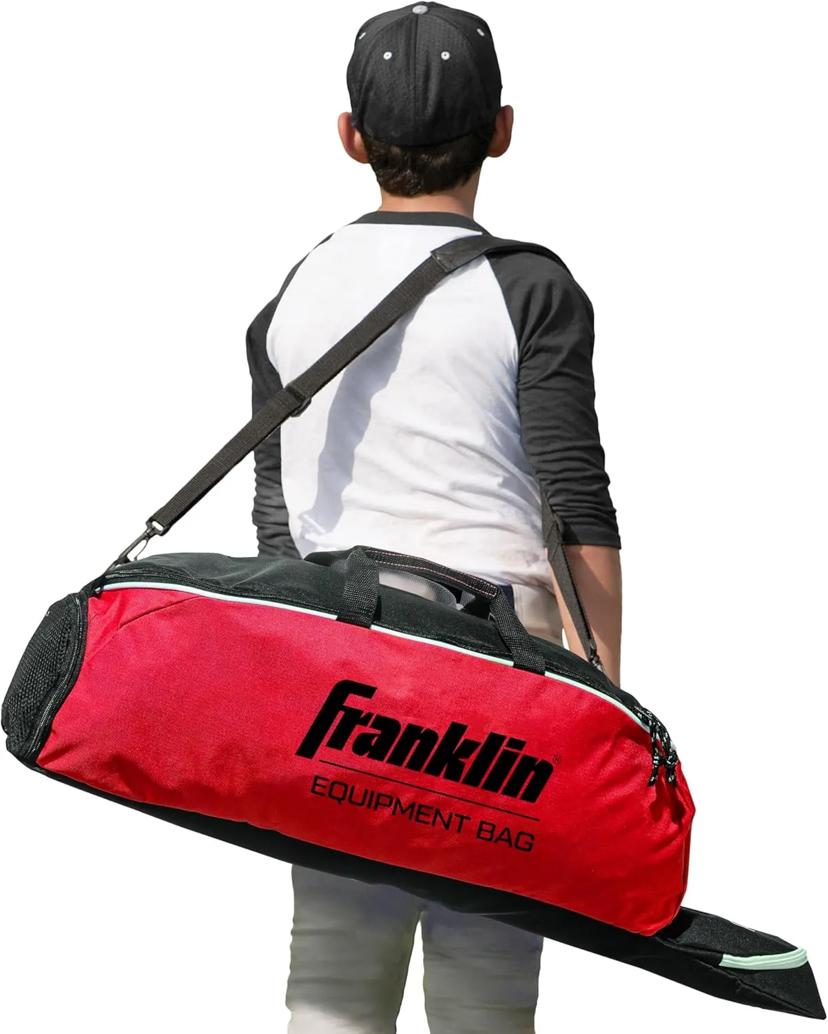 Franklin Sports Youth Baseball Bat Bag - Kids Teeball, Softball, Baseball Equipment Bag - Holds Bat, Helmet, Cleats and More