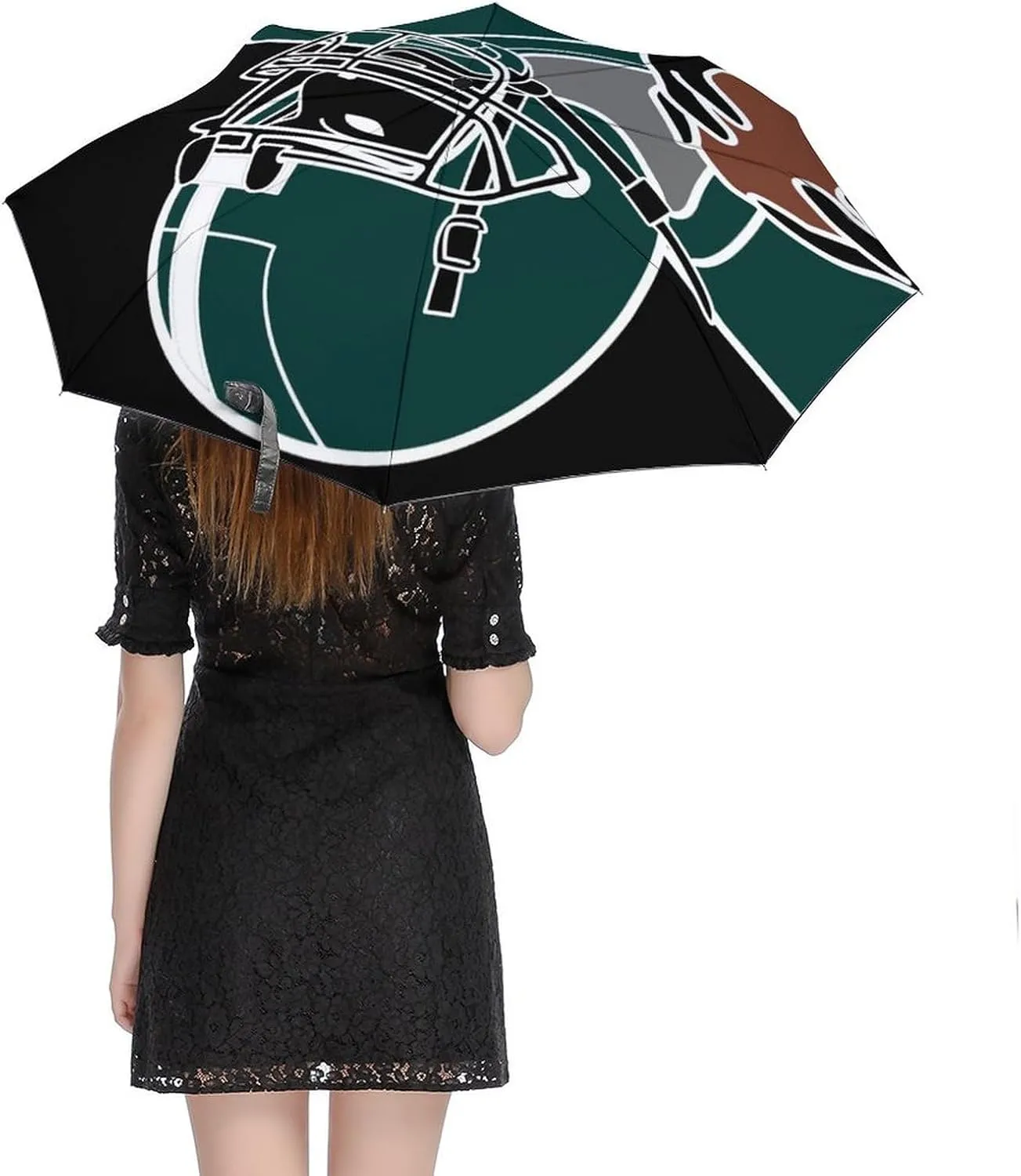 French Bulldog Travel Small Umbrella Windproof Compact Collapsible Light, Automatic,Wind Resistant,Strong And Portable, Folding Umbrella for Rain