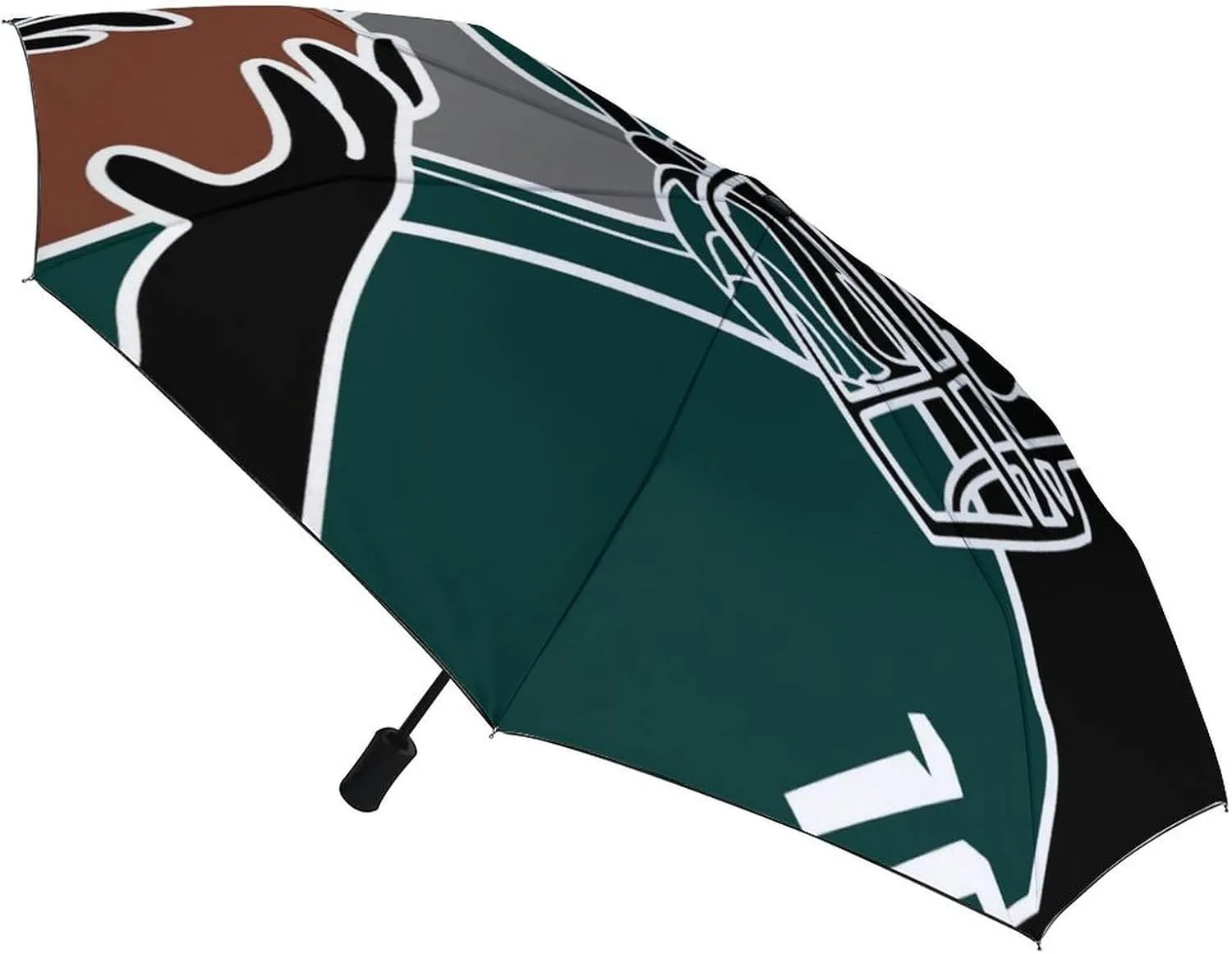 French Bulldog Travel Small Umbrella Windproof Compact Collapsible Light, Automatic,Wind Resistant,Strong And Portable, Folding Umbrella for Rain